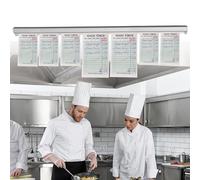 31,5 Inch Aluminum Ticket Holder - 80CM Wall Mounted Check Rack for Office Pubs Ticket Rack Bill Orders Display Rail for Restaurant Bars Kitchen Cafes Ticket Rail Restaurant