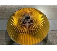 31.5 Inch Honeycomb Christmas Tree Collar (Gold), Folded Paper Christmas Tree Box Base Cover, Elegant Basket Skirt Collars Fit for 6ft 7.5ft 9ft Artificial Trees Holiday Indoor Outdoor Decoration