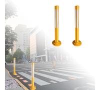 31.5" Reflective Safety Traffic Cones - 2 Pcs Channelizer Posts for Crowd Control & Hazard Warning, Durable Sidewalk Caution Markers, Ideal for Event Management & Road Safety