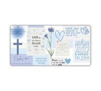31.5" x 15.7" God Bible Verse Large Mouse Pad Desk Mat for Keyboard and Mouse