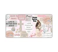 31.5" x 15.7" God Jesus Bible Verse Mouse Pad Desk Mat