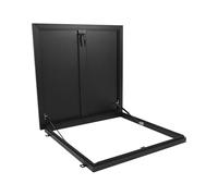 31.5 x 31.5in Roof Access Hatch, Roof Security Door, Cellars Exit Cover Hatch Door with Handle, House Skylight Lid for Home Industry (Black)