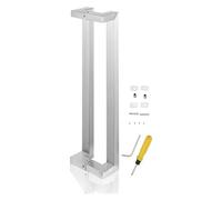 31.5in Double-Sided Sliding Barn Door Handle - Silver Grab Bar for Farmhouse Style, Pantry, Entryway & Shower - Sl asy Install Home Décor Accessory