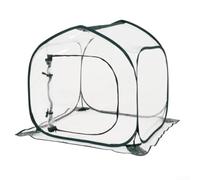 31.5x31.5x31.5in Cube Greenhouse Clear PVC Zipper Door