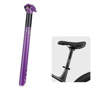 31 6x380mm Bike Seatpost Made from Aluminum Alloy with Dual Bolt Clamp and Rail System for Stable and Adjustable Bicycle Setup (Purple)