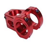 31.8mm Mountain Bike Stem Lightweight Aluminum Alloy Short Handlebar Stem Replacement for Mountain Bikes Road Bikes DIY Upgrades (Red)