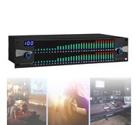 31-Band Audio Equalizer, Professional 2-Channel Stereo Graphic Equalizer Stereo Equalizer Graphic Equalizer,High, Middle And Bass Adjustment, 10 Preset Effects