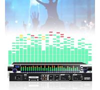 31-Band Audio Equalizer with LED Spectrum Analyzer, 10 Preset Effects, Ideal for Home and Studio Use, Perfect for Stereo Systems and Audio Recording