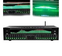 31-Band Digital Equalizer, Digital Audio Stereo Graphic EQ, Music Spectrum Analyzer, 12 Rhythm Patterns, Bluetooth 5.4 Optical Coaxial Digital Audio Decoding, Noise Reduction, for Recording Studio