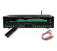 31-Band Digital Equalizer, Digital Audio Stereo Graphic EQ with Noise Reduction, 12 Rhythm Patterns and Double 10 -segment Independent Tuning, Home EQ Tuning Equalizer for Recording Studio