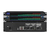 31-Band Digital Equalizer, Dual Stereo Graphic Equalizer, LED Spectrum Display, Customizable 10 Preset Results for Music Production, Ideal for Audio Mixing and Sound Enhancement