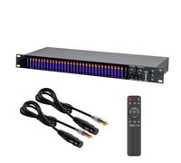 31-Band Digital Equalizer EQ, Stereo Graphic Equalizer, with Bluetooth Coaxial and Fiber Optic Inputs, 5 Preset Effects, for High Fidelity Audio Experience