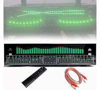 31-Band Digital Equalizer, Graphic Equalizer Hifi, Audio Stereo Graphic EQ, 12 Rhythm Patterns, Double 10 -segment Independent Tuning, LED Spectrum Display, U Disk Playback/fiber Optic Coaxial