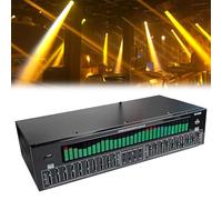 31-Band Digital Equalizer, LED Graphic Equalizer Hifi, with Noise Reduction, 12 Rhythm Patterns, Double 10 -segment Independent Tuning, for Recording Studio