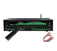 31-Band Digital Equalizer, Professional Digital Audio Stereo Graphic EQ, Music Spectrum Analyzer, LED Audio Sound Processor Sound System DJ Equipment Audio, Noise Reduction, for Recording Studio