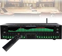31-Band Digital Equalizer, Stereo Graphic EQ, Bluetooth 5.4 Optical Coaxial Digital Audio Decoding, Music Spectrum Analyzer, for Recording Studio/Stage DJ Karaoke Speaker Managemen