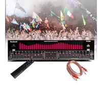 31-Band Digital Equalizer, Stereo Graphic EQ, Music Spectrum Analyzer, Bluetooth 5.4 Optical Coaxial Digital Audio Decoding, 12 Rhythm Patterns, Noise Reduction for Recording Studio,Red