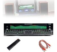 31-Band Digital Equalizer, Stereo Graphic EQ, Music Spectrum Analyzer, Music Spectrum Analyzer, LED Audio Sound Processor Sound System, Noise Reduction, for Recording Studio