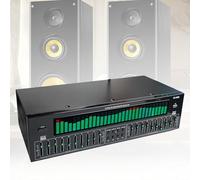 31-Band Digital Equalizer, Stereo Graphic Equalizer, Audio Spectrum Analyser, 12 Rhythm Patterns, Dual 10-band Independent Tuning, for Home, Professionals, Car Audio