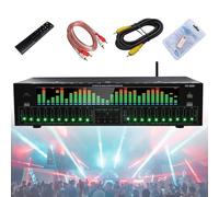 31-Band Digital Equalizer, Support Bluetooth 5.4, Stereo Graphic Eq, Music Spec-trum Analyzer, Optical Coaxial Digital Audio Decoding, Noise Reduction, For Recording Studio