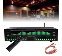 31-Band Digital Equalizer with Bluetooth 5.4, Hi-Fi Audio, 12 Rhythm Patterns & Noise Reduction for Recording Studio & Home Theater