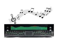 31-Band Digital Graphic Equalizer,Professional Audio EQ,Stereo Graphic EQ with LED Spectrum Analyzer, 12 Rhythm Patterns,Optical/Coaxial Inputs & Noise Reduction for Studio/Home (1)