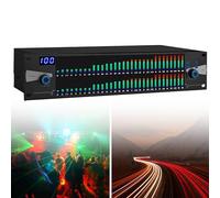 31-Band Dual Stereo Graphic, Professional Graphic Equalizer with 10 Preset Effects and Low/Mid/Treble Independent Adjustment, Output HD Sound Quality