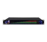 31 Band Equalizer, Stereo Audio Mixer Dual, Graphic Equalizer Effect Controller Dj Digital Mixer Processor,Feedback Eliminator, for Music Production, Film Production (Color : EQ-777S)
