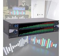 31 Band Equalizer, Stereo Audio Mixer Dual, Graphic Equalizer Effect Controller Dj Digital Mixer Processor Dsp Feedback Eliminator, for Music Production, Film Production