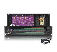 31-Band Graphic EQ, Dual Channel Equalizer, Independent Adjustment: High/mid/bass, 10 Preset Effects + Protect & Recall Functions, USB Port (Computer Debugging),Black