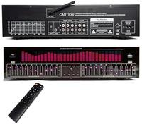 31-Band Graphic Equalizer, Digital Audio Processor with LED Spectrum Analyzer, Noise Reduction, 12 Rhythm Patterns for Home Theater Studio DJ