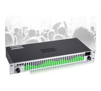 31-Band Graphic Equalizer, Stereo Audio Processor with Anti-Howling Feature, 10 Preset Modes for Independent Adjustment of Frequencies for Studios and Stage Performances