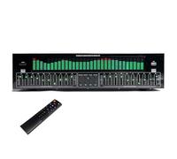31-Band Professional Stereo Equalizer, Stereo Graphic Equalizer With Dedicated Remote Control & Audio Cable, Automatic Noise Reduction and 12 Rhythm Patterns Setting, for Home, Music Studio
