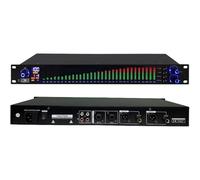 31-band stereo digital equalizer, EQ audio graphic equalizer, LED spectrum display, DSP processing chip and noise reduction, 10 preset effects, high, medium and bass adjustment (31 segments)