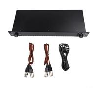 31-Band Stereo Graphic Digital Equalizer Audio Analyzer with Noise Gate & for EQ Bypass for Home and KTV, 1U Rack Mountable, Balanced TRS XLR Inputs, 220V