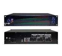 31-Band Stereo Graphic EQ, Dual 31 Band Professional Stereo Equalizer, 10 Preset Effects, High, Mid and Bass Adjustment, Intelligent Noise Reduction, for Stage Performance Bar Audio