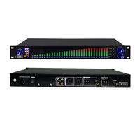31-Band Stereo Graphic EQ, Dual 31 Band Professional Stereo Equalizer, 10 Preset Effects, High, Mid and Bass Adjustment, Intelligent Noise Reduction, for Stage Performance Bar Audio