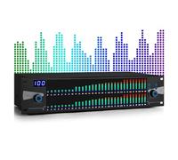 31-Band Stereo Graphic EQ, Professional 2-channel Graphic Equalizer with Customize 10 Preset Results Save and Low/mid/treble Independent Adjustment, for Recording Studio