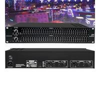 31-Band Stereo Graphic Equalizer, Dual Channel Professional DJ Equalizer, No Noise, Low/mid/treble Independent Adjustment for DJ, Performance, Club, Home