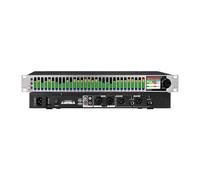 31-band Stereo Graphic Equalizer Professional Audio Equalizer LED Display Processor With PC Software Control(Silver)