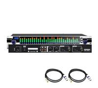 31-Band Stereo Graphic Equalizer with 10 Preset Effects, Independent Low/Mid/Treble Adjustment for Recording Studio HD Sound Quality