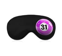 31 Bingo Lottery Ball Cute Sleep Mask for Women Men Light Blocking Eye Shade Cover with Adjustable Elastic Strap