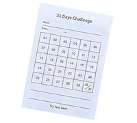 31 Day Planner Notebook Schedule Organization Habits Development 31 Day Habits Productivity Trackers Diary Organizers Task Management Book