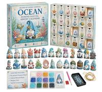 31 Days Halloween Advent Calendar, Gnome Diamond Art Kit | Full Drill Diamond Art Painting Set, DIY Halloween Craft Kit with 31 Gnome Ornaments for Countdown Decoration & Gifting
