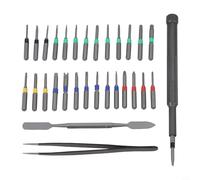 31 in 1 Multi-use Tool with Reinforced Shaft Tips for Stable Engagement in For Precision Fasteners of Electronic Devices