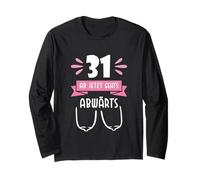 31 It’s All Downhill from Here Funny Birthday Shirt Long Sleeve T-Shirt