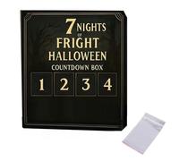 31 Nights of Fright - Halloween Countdown Box with Figurines, 2025 Halloween Advent Calendar, Scary Doll Collectible Horror Figures Gift Box, Hanging Charms & Mini Decorations for Party (7 Days)