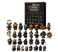 31 Nights of Fright - Halloween Countdown Box, with Figurines 2025 New Unusual Scary Dolls Advent Calendar Decor Gifts, Scary Dolls, Mini Decorations Surprise Hallween Xmas Gifts(7 Days)