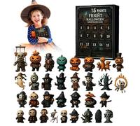31 Nights of Fright - Halloween Gnome Advent Calendar 2025, Halloweens Countdown Box with Figurines, Scary Dolls Collectible Horror Figures, Home Decoration for Halloweens