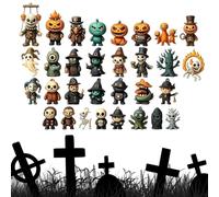 31 Nights Of Terror Halloween Calendar Advent,with Figurines